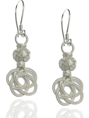 Midyat Nurtaş Gümüş 1000 Ayar Kazaziye Kadın Gümüş Küpe