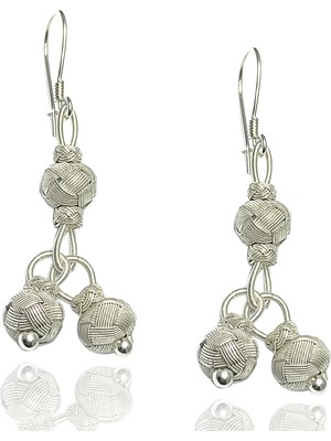 Midyat Nurtaş Gümüş 1000 Ayar Kazaziye Kadın Gümüş Küpe