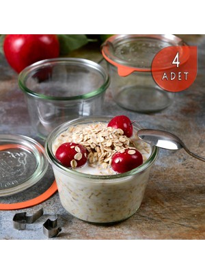 Weck 370 ml Cam Saklama Kavanoz Seti (4 Adet)
