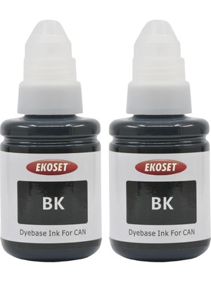 Ekoset Canon Pixma G2400 G2410 G2411 G2415 uyumlu Siyah mürekkep 2 adet 135 ml
