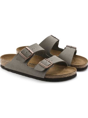 Birkenstock Arizona Gri Çift Tokalı Unisex Terlik 151213 V2