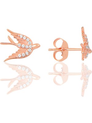 Söğütlü Si̇lver Gümüş Kırlangıç Küpe