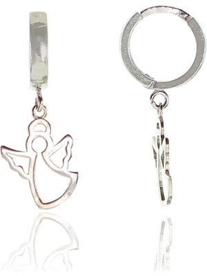 Söğütlü Si̇lver Gümüş Kanat Modeli Halkalı Küpe