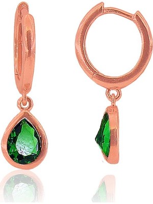 Söğütlü Si̇lver Damla Taşlı Küpe