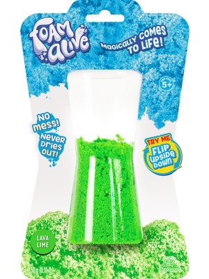 Samatlı Oyuncak Foam Alive Akışkan Köpükler Tekli Paket Lava Lime