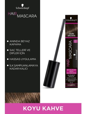 Schwarzkopf Saç Maskarası Koyu Kahve