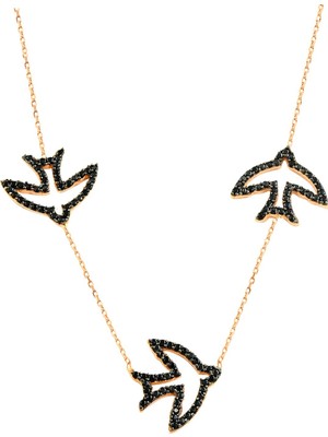 Söğütlü Silver Rose Martı Kolye