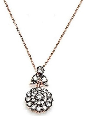 Söğütlü Silver Rose Kolye