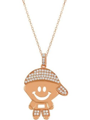 Söğütlü Silver Oğlan Çocuk Kolye