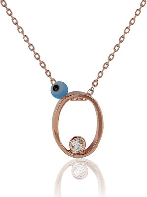 Söğütlü Silver O Harf Gümüş Kolye