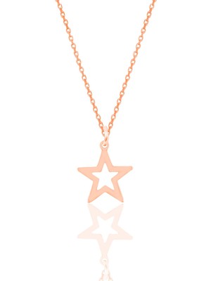 Söğütlü Silver Gümüş Yıldız Modeli Kolye