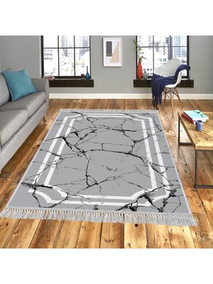 Homefesto Dekoratif Özel Tasarım Şönil Dokuma Taban Yumuşak Dokulu Halı Renkli 80 x 120 cm