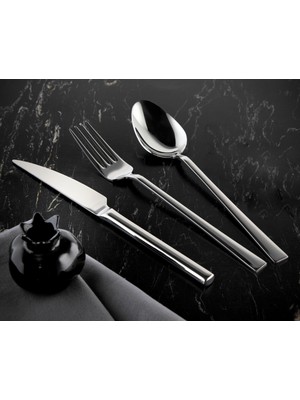 Özlife 60 Parça Çatal Kaşık Takımı Hüma Sade