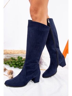Fox Shoes Lacivert Kadın Çizme A654252702