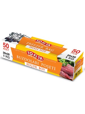 To-Fi-Ta Küçük Boy Buzdolabı Poşeti 50'li 20X30 cm