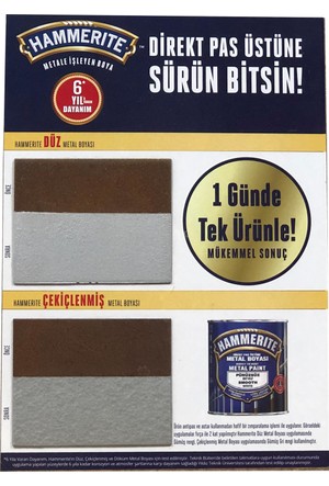 Marshall Hammerite Direkt Pas Ustu Cekiclenmis Metal Boyasi Siyah 2 5 Lt Trendyol