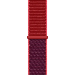 Spor Loop Kordon, Apple Watch Series SE/11/10/9/8/7/6/5/4/3 Uyumlu 49mm-46mm-45mm-44mm, Product Red