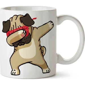 Art Hediye Pug Puppy Dab Dabbing Kupa Bardak