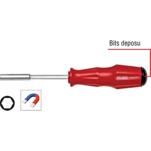 Ceta Form 3100/BT1 Depolu Bits Tutucu Tornavida 1/4'X100 mm