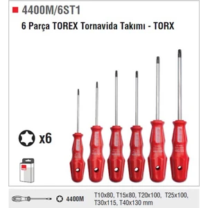Ceta Form 4400M/6ST1 6 Parça Torex Tornavida Takımı - Torx