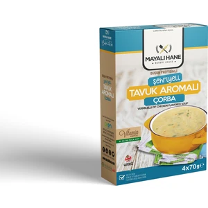 Mayalı Hane Düşük Proteinli Şehriyeli Tavuk Aromalı Çorba 70 gr