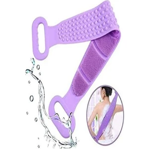Silikon Çift Taraflı Banyo Sırt Kesesi 60 Cm