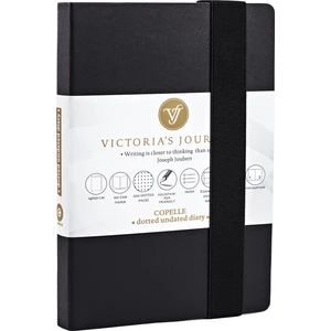 Victoria's Journals Copelle Bullet Journal Bloknot Siyah 14x21 Cm A5 240 Sayfa Noktalı Defter