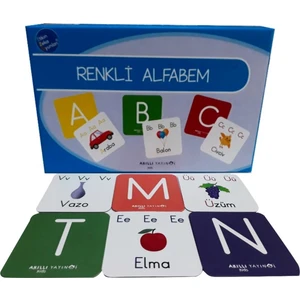 Etkin Zeka Oyunları Ezo Renkli Alfabem – 29 Parça Kart