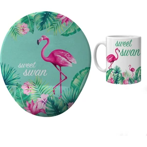 Kuğu Kupa Bardak ve Mousepad Seti