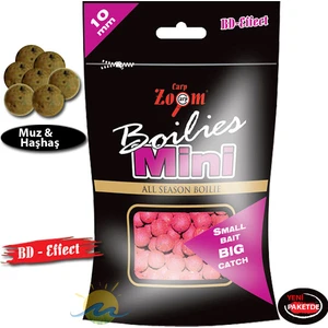Carp Zoom 2318 Mini Boilies 10 mm Muz & Haşhaş