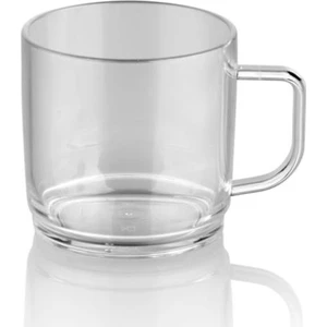 Kırılmaz Çay Kahve Kupası - Şeffaf 300 ml - 12 Adet