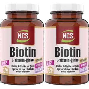 Biotin L-Sistein Çinko 120 Tablet x 2 Adet