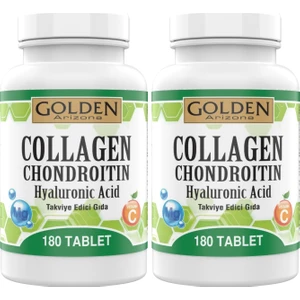 Golden Arizona Collagen Chondroitin 2 Kutu 360 Tablet Hyaluronic Acid Vitamin C Magnezyum Sitrat