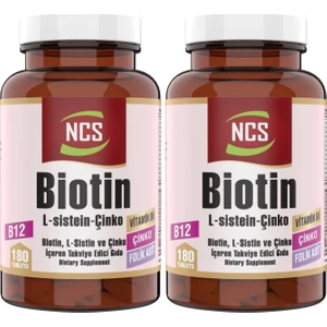 Biotin 2500 Mcg 2 Kutu 360 Tablet L Sistein Çinko Vitamin B12