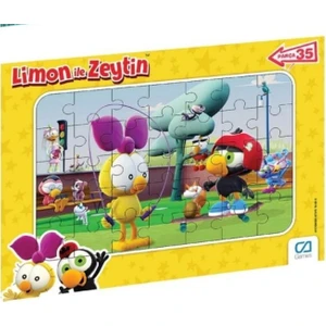 Ca Games Limon ile Zeytin 35 Parça Frame Puzzle S2