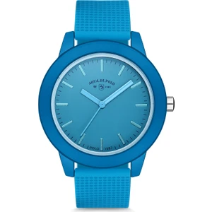 Aqua Di Polo 1987 Kadın Mavi Silikon Kordonlu Analog Kol Saati APSR1-A9632-USMMM
