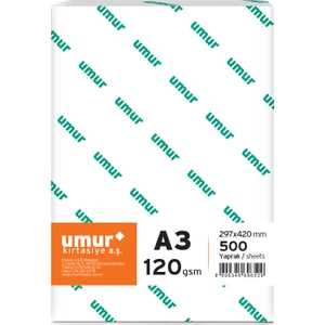 A3 Gramajlı Fotokopi Kağıdı 120 gr 500 Sayfa