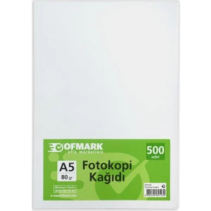 A5 Fotokopi Kağıdı 80 gr 500 Sayfa