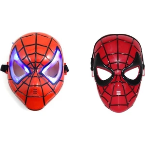 Spiderman Işıklı ve Işıksız Maske 2'li Örümcek Adam