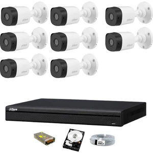 8 Kameralı Güvenlik Sistemi Dış-Mekan-Hdd-Jack-Bnc-Konnektör Proje Kamera