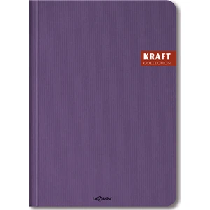 Le Color Kraft Ciltli 17 x 24 Kareli Defter Mor