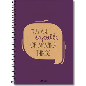 Lecolor Eco Kraft Sp.Defter 17*24 100 Yaprak Kareli  2015075/2