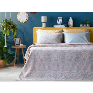 English Home Boho Chic Baskılı Tek Kişilik Pike Takımı 150 x 220 cm Bej