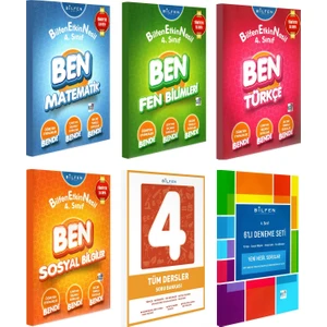 Bilfen Yayınları 4. Sınıf Ben Etkin Nesil - Tüm Dersler - Deneme Seti 6 Kitap