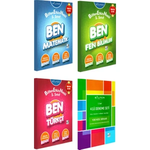 Bilfen Yayınları 3. Sınıf Ben Matematik Türkçe Fen Bilimleri Etkin Nesil - Deneme Seti 4 Kitap