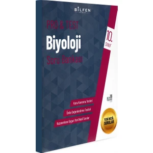 Bilfen Yayınları 10. Sınıf Pro&Test Biyoloji Soru Bankası
