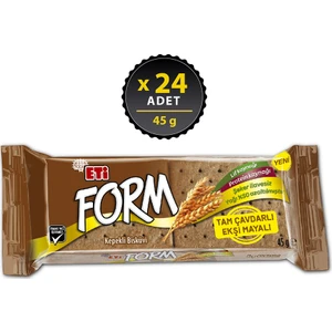 Form Tam Çavdarlı Ekşi Mayalı Kepekli Bisküvi 45 g x 24 Adet