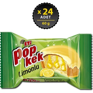 Popkek Limonlu Kek 60 g x 24 Adet