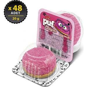 Puf kırmızı Meyve Dolgulu Bisküvi 20 g x 48 Adet