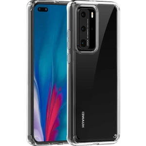 Huawei P40 Pro Kılıf Coss Sert Kapak Şeffaf